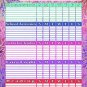 (Set with 4 Items) - My to do List/Planner/Progress Charts) + 3 Magnetic Dry Erase Marker v6