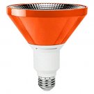 LED PAR38 9W 75W Equal Orange Light Bulb 40 Deg. Flood Wet Location Illumin8 IPAR38-DECO-OR