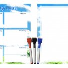 (Set with 5 Items) - Weekly Magnetic Dry Erase Calendar Planner Organizer - v8