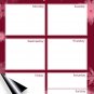 (Set with 5 Items) - Weekly Magnetic Dry Erase Calendar Planner Organizer - v10