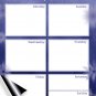(Set with 5 Items) - Weekly Magnetic Dry Erase Calendar Planner Organizer - v12