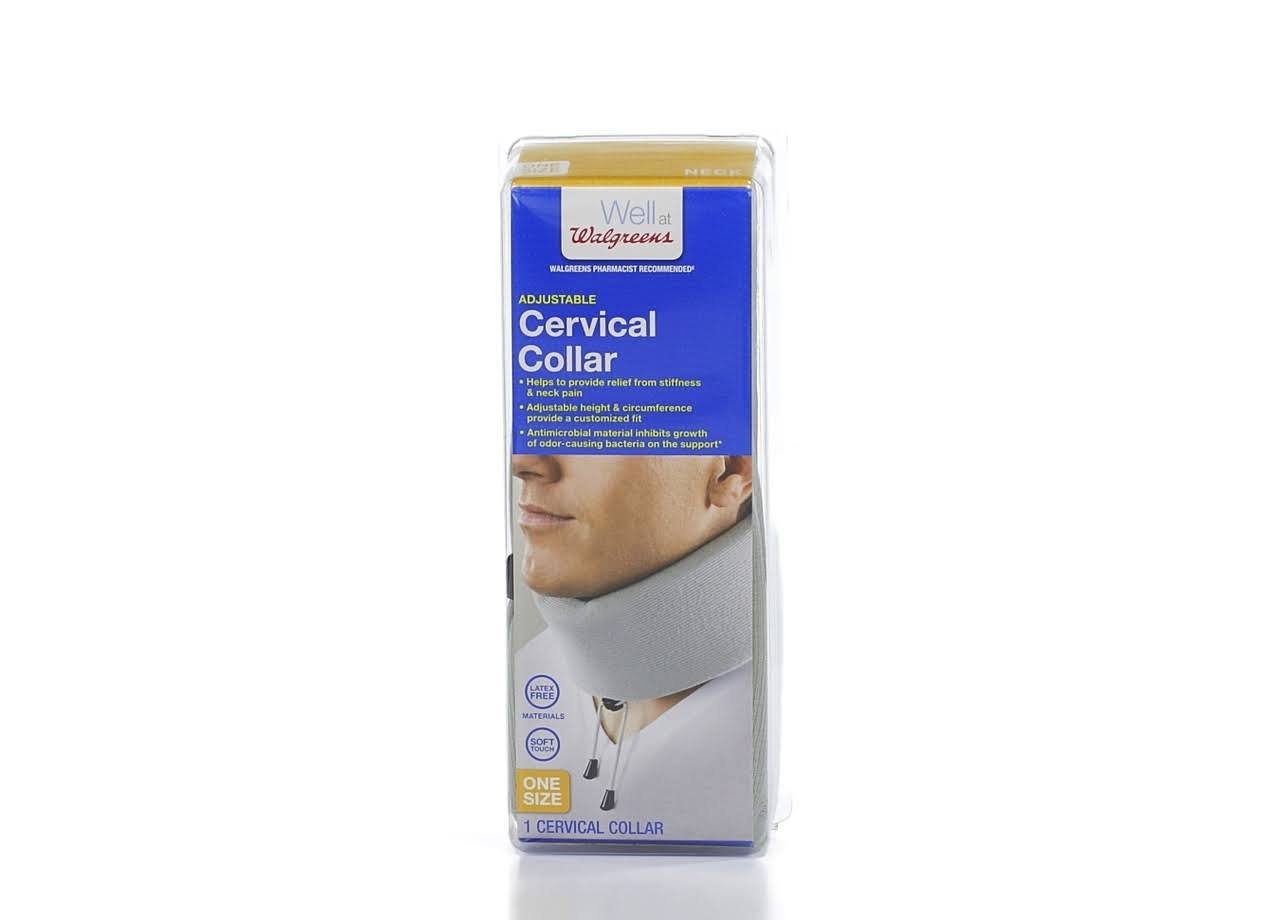 Walgreens Adjustable Cervical Collar, OS, 1 ea