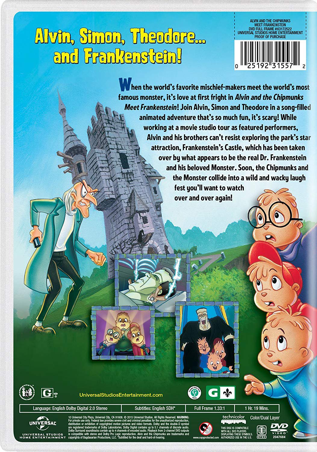 Alvin and the Chipmunks Meet Frankenstein (DVD) ( dv001)