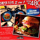Burger Hunt / Juicy Bacon Cheeseburger  - Total 480 Piece 2 in 1 Jigsaw Puzzles - p015
