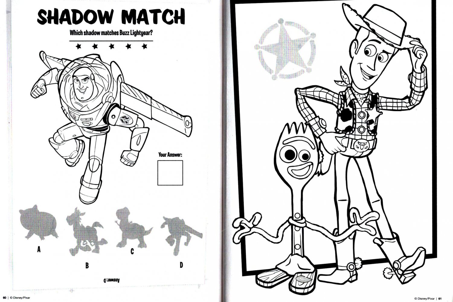 Toy Story 4 Jumbo Coloring and Activity Book (Set Of 2 Books)