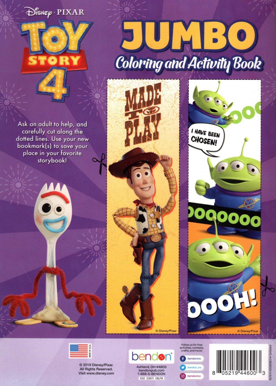 Toy Story 4 Jumbo Coloring and Activity Book (Set Of 2 Books)