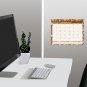 2020 Magnetic 12 Months Desk Calendar - Desktop Planner - (Multi Colored Paisley)