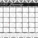 2020 Monthly Magnetic/Desk Calendar - 12 Months Desktop/Wall Calendar/Planner - (Damask Edition #17)