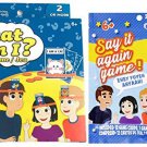 SAY IT Again (Guess -The Phrase) & What AM I Card Games (2 Games) 2 OR More Players SAY IT Again (Guess -The Phrase) & What AM I Card Games (2 Games) 2 OR More Players