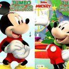 Disney Junior Mickey - Christmas Edition Holiday - Jumbo Coloring & Activity Book - (Set of 2)