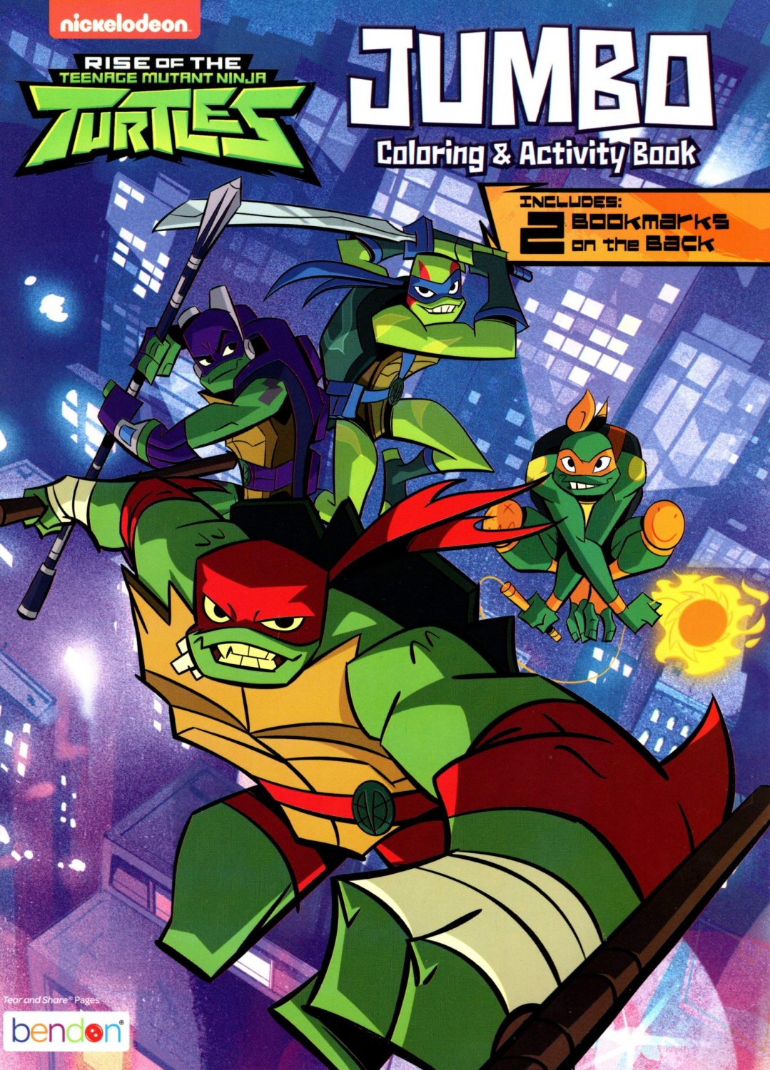 Nickelodeon Rise of the Teenage Mutant Ninja Turtles - Jumbo Coloring & Activity Book