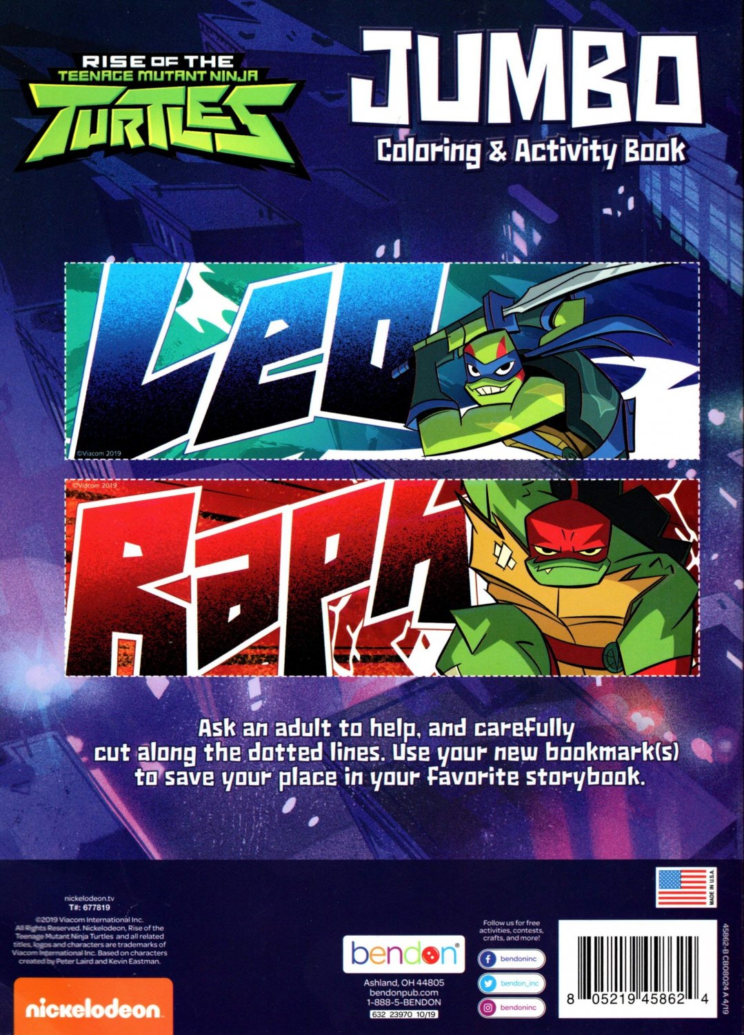 Nickelodeon Rise of the Teenage Mutant Ninja Turtles - Jumbo Coloring & Activity Book