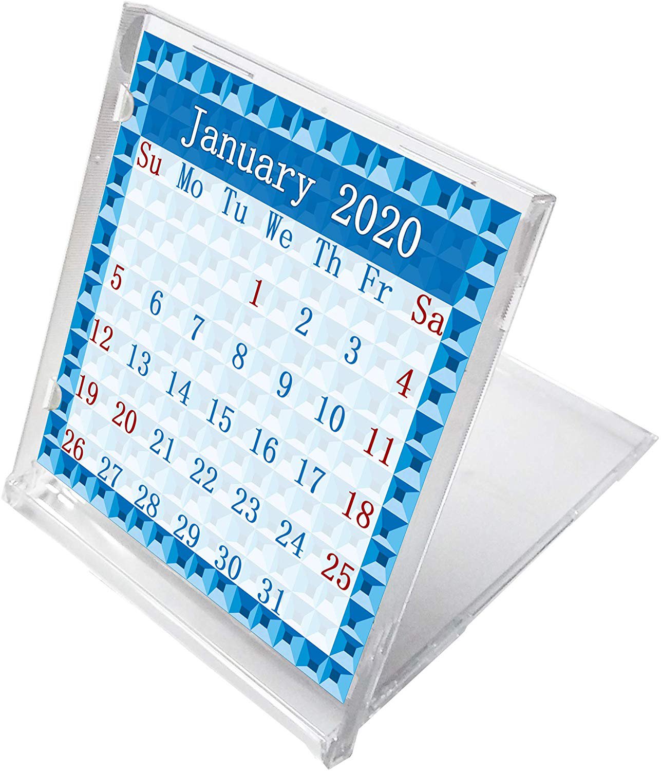 2020 CD-Style 12 Months Desk Calendar Planner (Geometric #1)