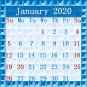 2020 CD-Style 12 Months Desk Calendar Planner (Geometric #1)