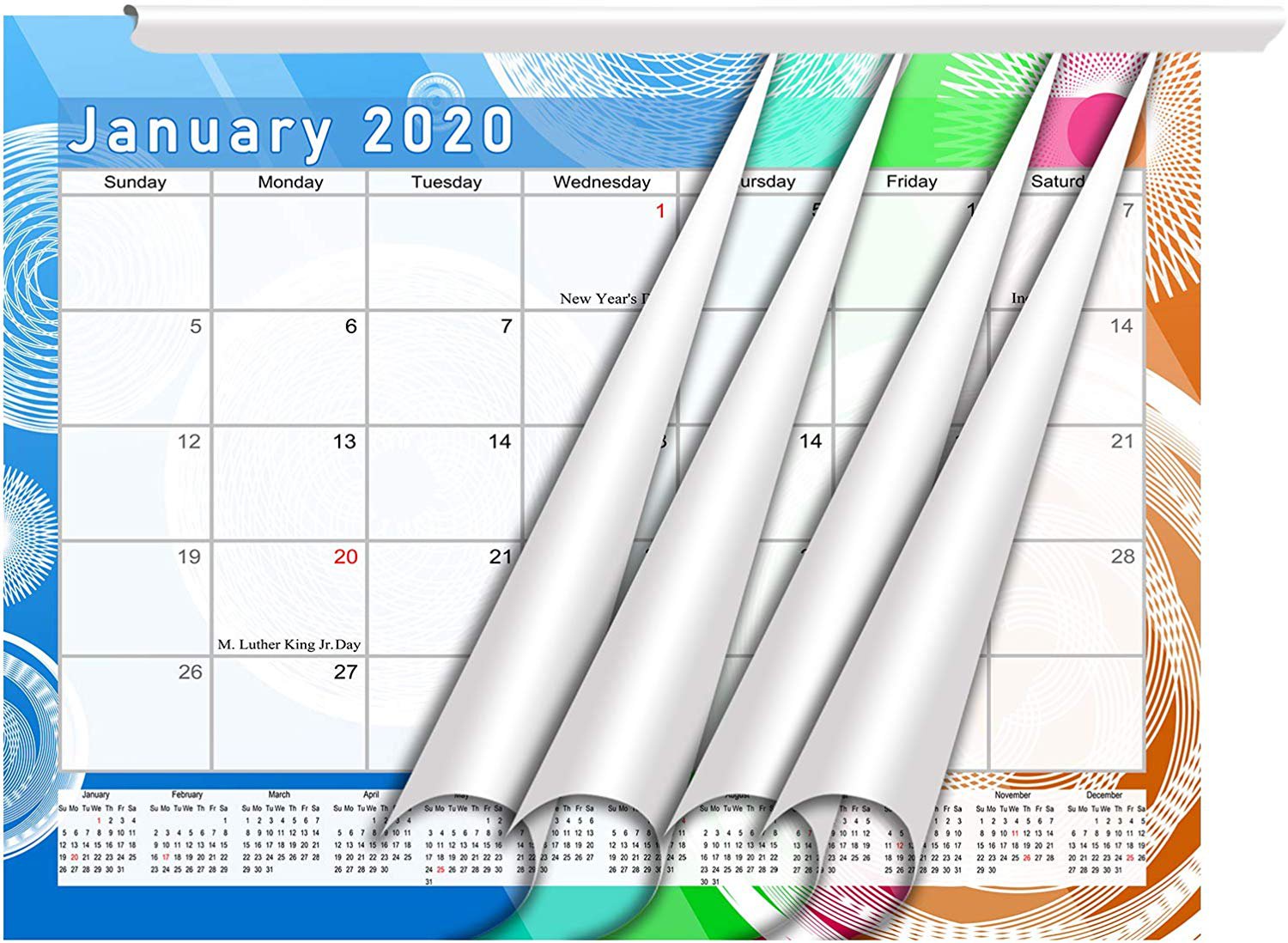 2020 Monthly Calendar/Wall Calendar / 12 Months Planner