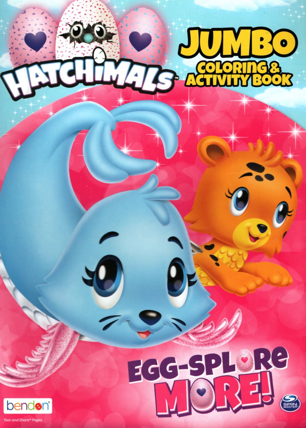 Hatchimals Jumbo Coloring & Activity Book Egg Splore More
