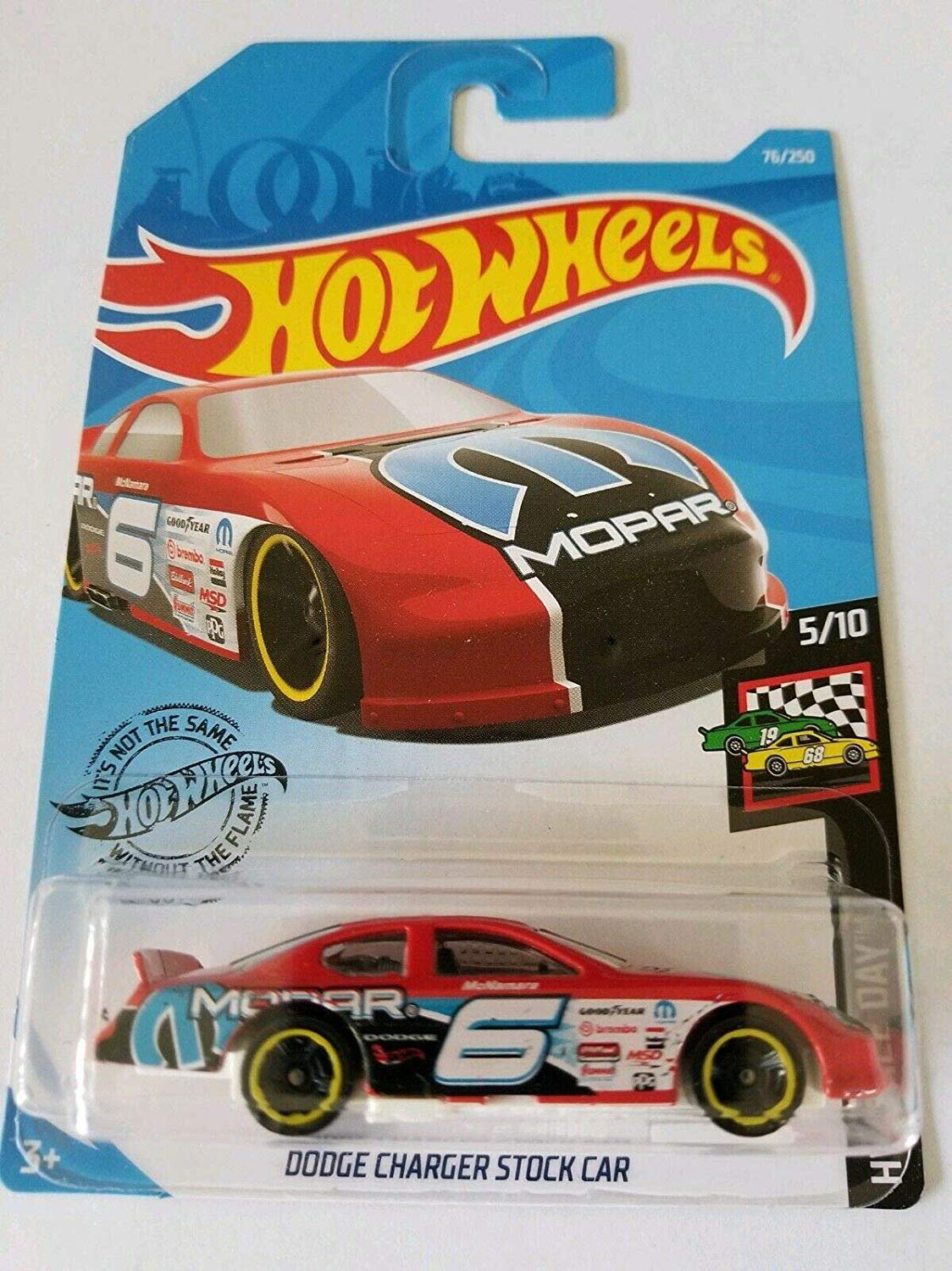 Hot Wheels 2019 Hw Race Day - Dodge Charger Stock Car, Red