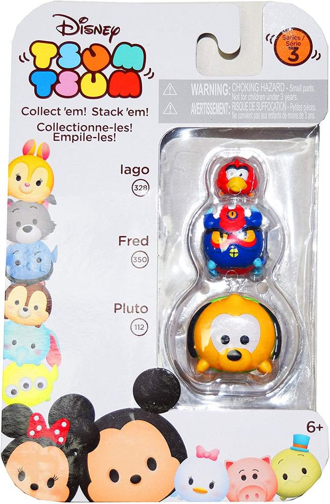 Disney Tsum Tsum Series 3 Iago, Fred & Pluto 1 and Dory/HIDDEN/Fear ...