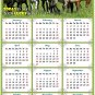 2020 Magnetic Calendar - Calendar Magnets - Today is My Lucky Day - Horses Edition #002