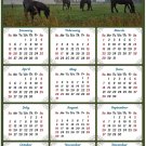 2020 Magnetic Calendar - Calendar Magnets - Today is My Lucky Day - Horses Edition #004