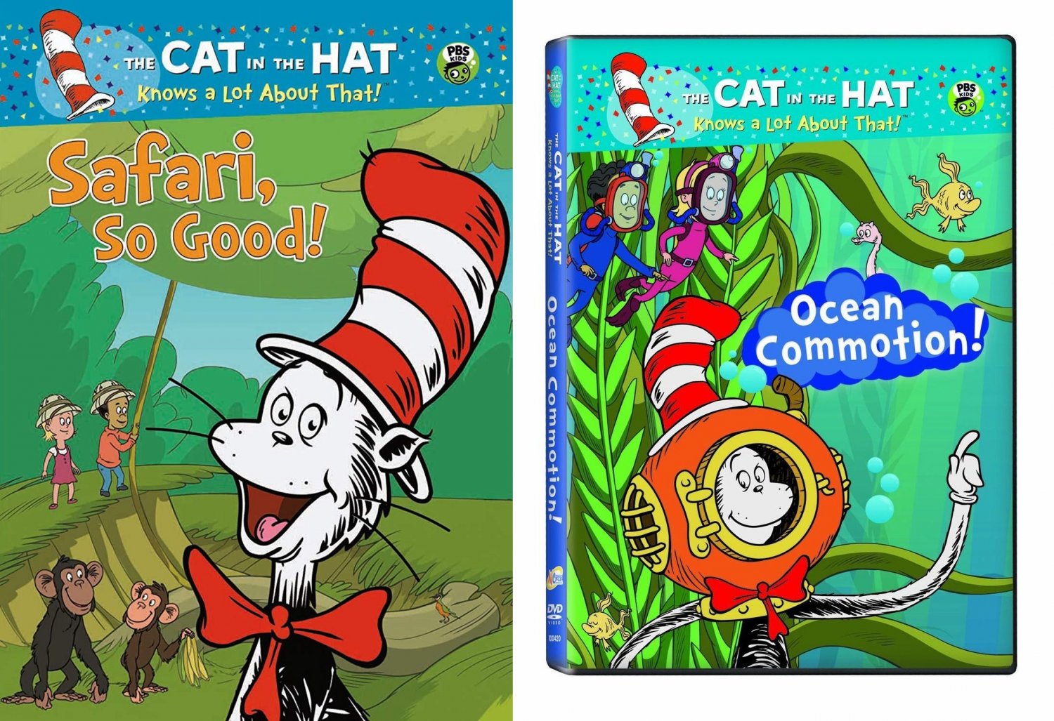 Cartoon collection - Cat in the Hat DVD - (SET of 2)