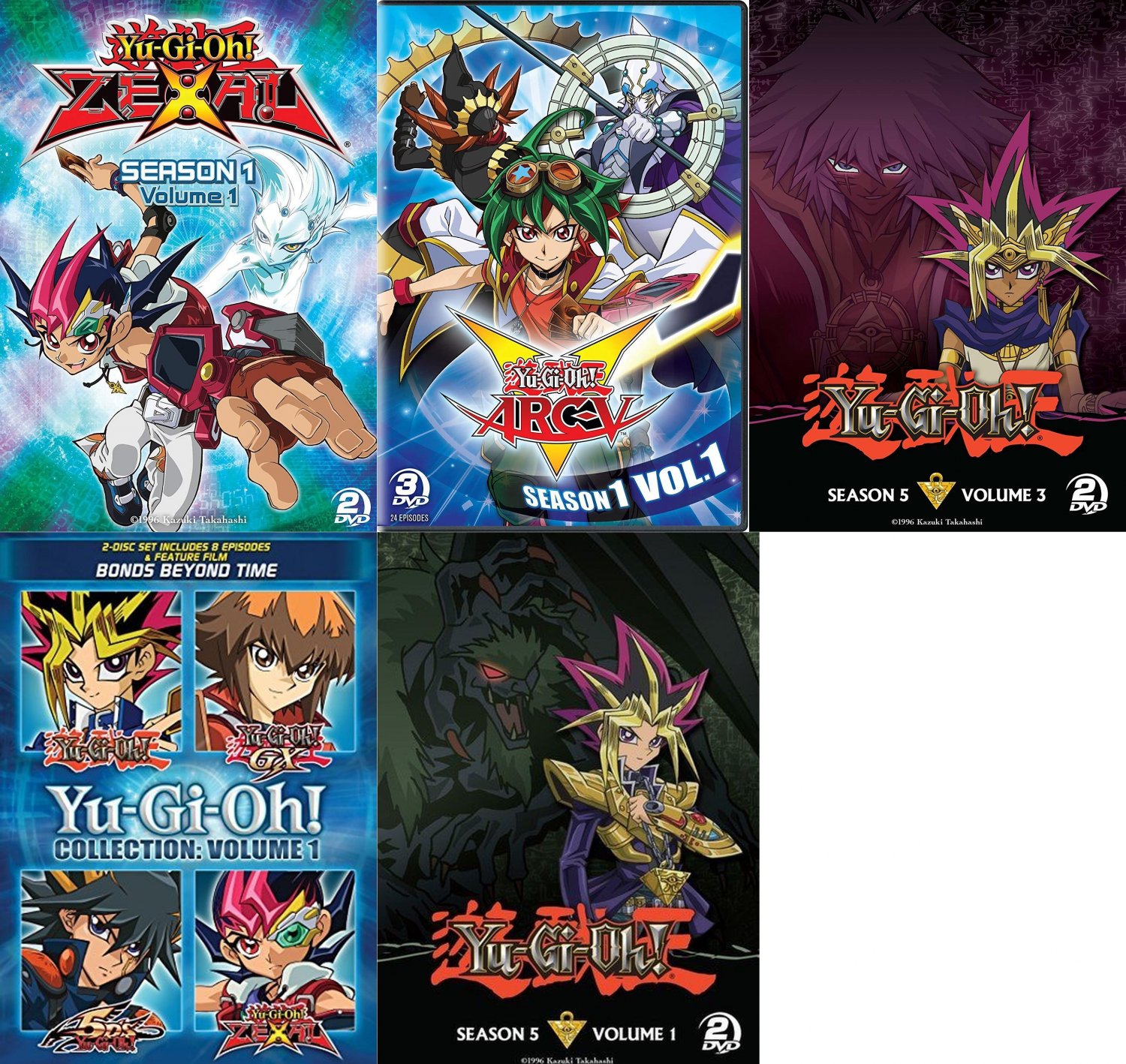 Cartoon collection - Yu-Gi-Oh DVD - (SET of 5)