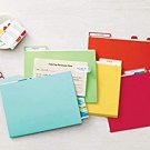 Martha Stewart Horizontal Colored File Folders Letter Size 11 1/2 in W x 9 1/2 in H