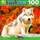 Young Arctic Wolf - 100 Pieces Jigsaw Puzzle
