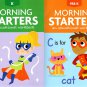 PRE-K & Kindergarten - Morning Starters Educational Workbooks - Set of 2 Books