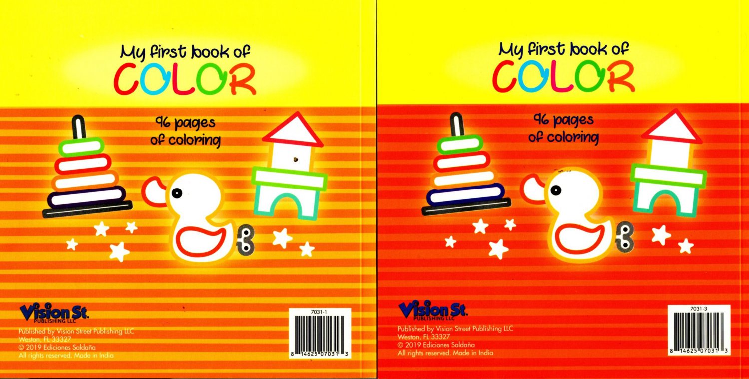 My First Book of Color Coloring Book v2 (Set of 2)
