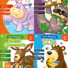 let's Practice - 123s, Letters & Sounds, Basic Concepts, Sight Words - Workbooks - (Set of 4 Books)
