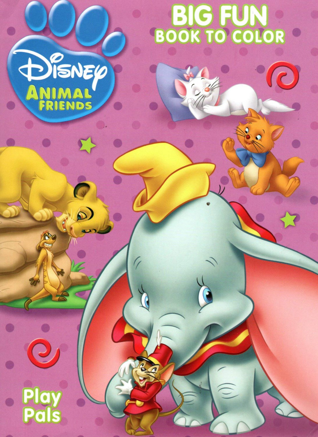 Disney Animal Friends - Big Fun Book To Color - Play Pals