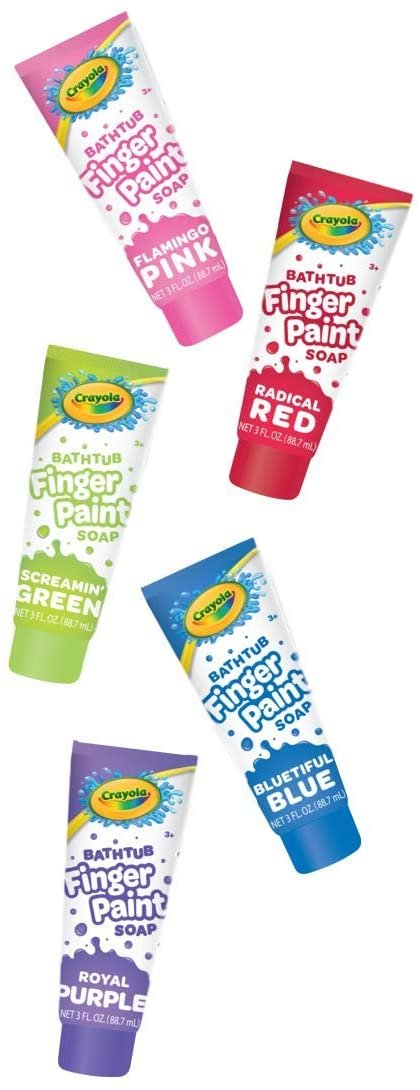 Crayola Bathtub Finger Paint Soap 5 Pack New Vibrant Colors