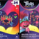 DreamWorks Trolls World Tour - 24 Shaped Puzzle - (Set of 2)