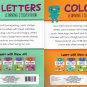 Colors, Letters, Numbers, Shapes - Learning Sticker Book - Educational Workbooks - (Set of 4 Books)