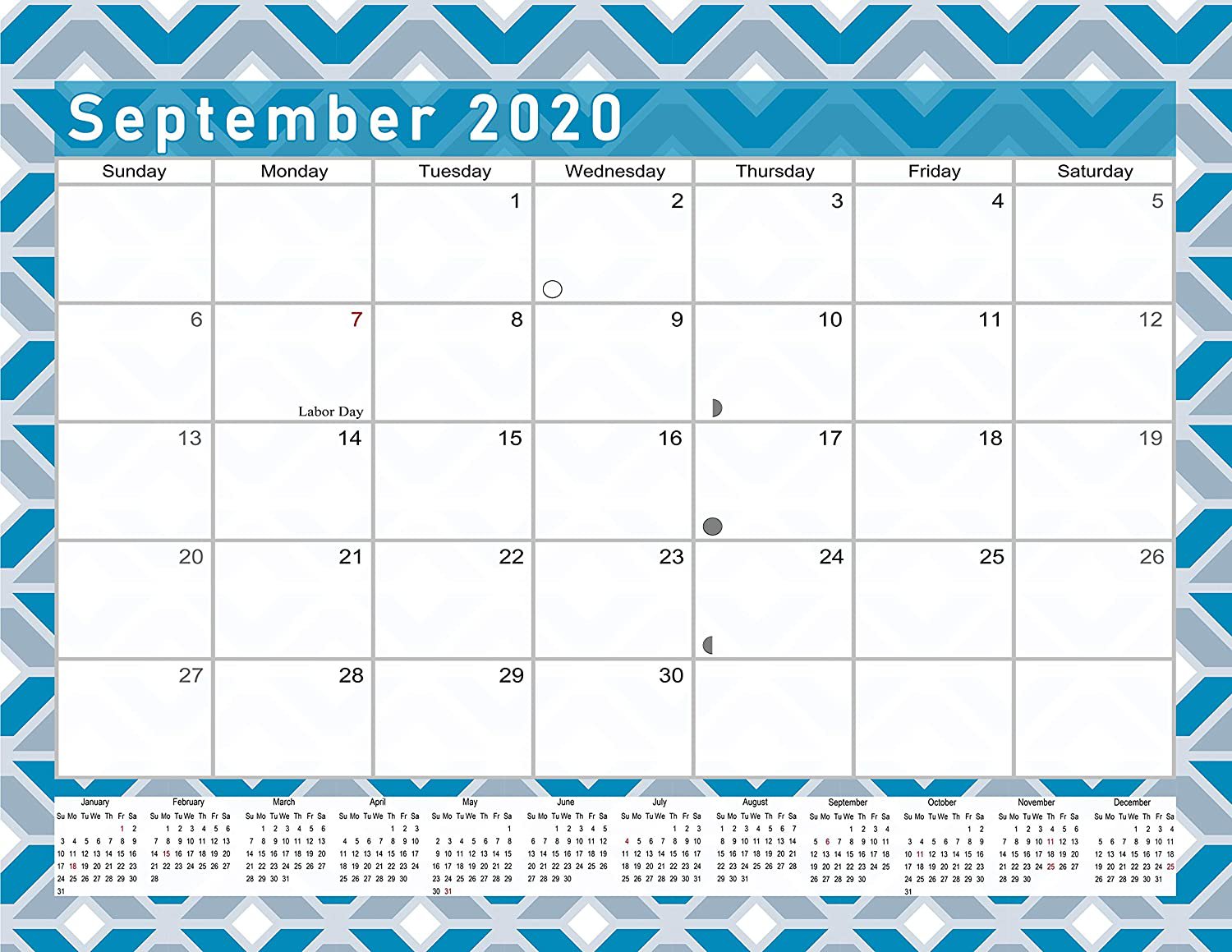 2020-2021 Monthly Magnetic/Desk Calendar - 16 Months Desktop - (Edition #26-04)
