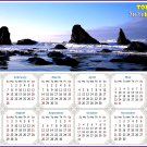 2021 Magnetic Calendar - Today is My Lucky Day - (Sea Stacks Near Bandon)