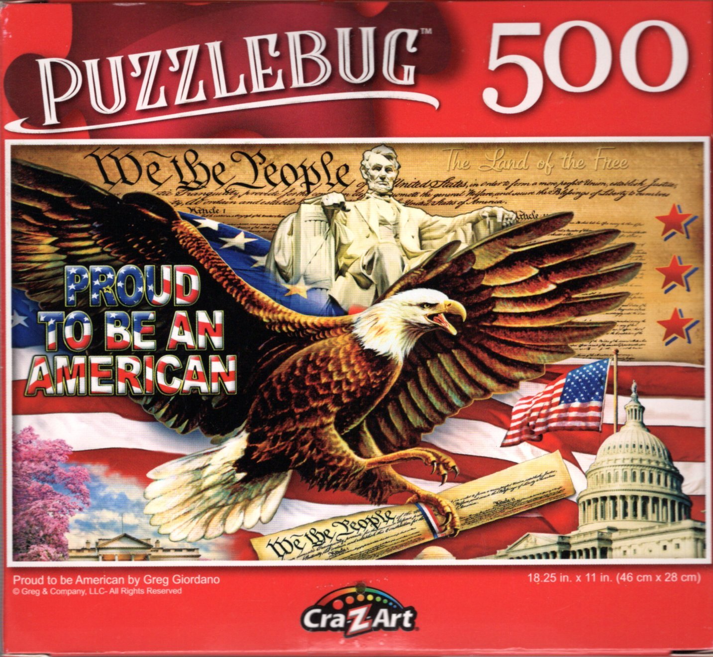 Proud to be American by Greg Giordano 500 Pieces Jigsaw Puzzle
