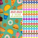 2021-2022 2 Year Pocket Planner/Calendar/Organizer - with 100 Reminder Stickers - v1