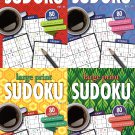 Large Print Sudoku Puzzle - Easy - Medium - Expert - All New Puzzles - Vol.19 - 22 (Set of 4 books)