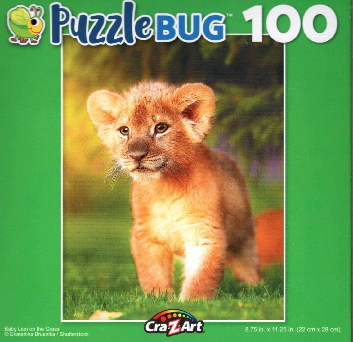 Baby Lion on The Grass - Puzzlebug - 100 Piece Jigsaw Puzzle
