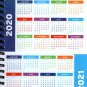 2020-2021 Student Academic Planner Calendar - School College Weekly