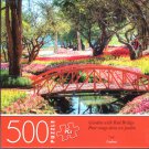 Garden with Red Bridge - 500 Piece Jigsaw Puzzle