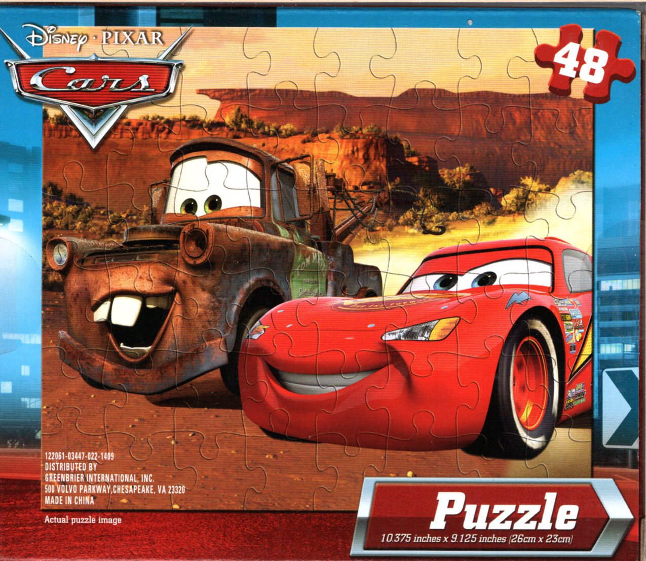 Disney Pixar Cars 48 Piece Jigsaw Puzzle (Set of 2)