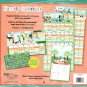 Undated 12 Month Wall Family Calendar - with Over 100 Stickers