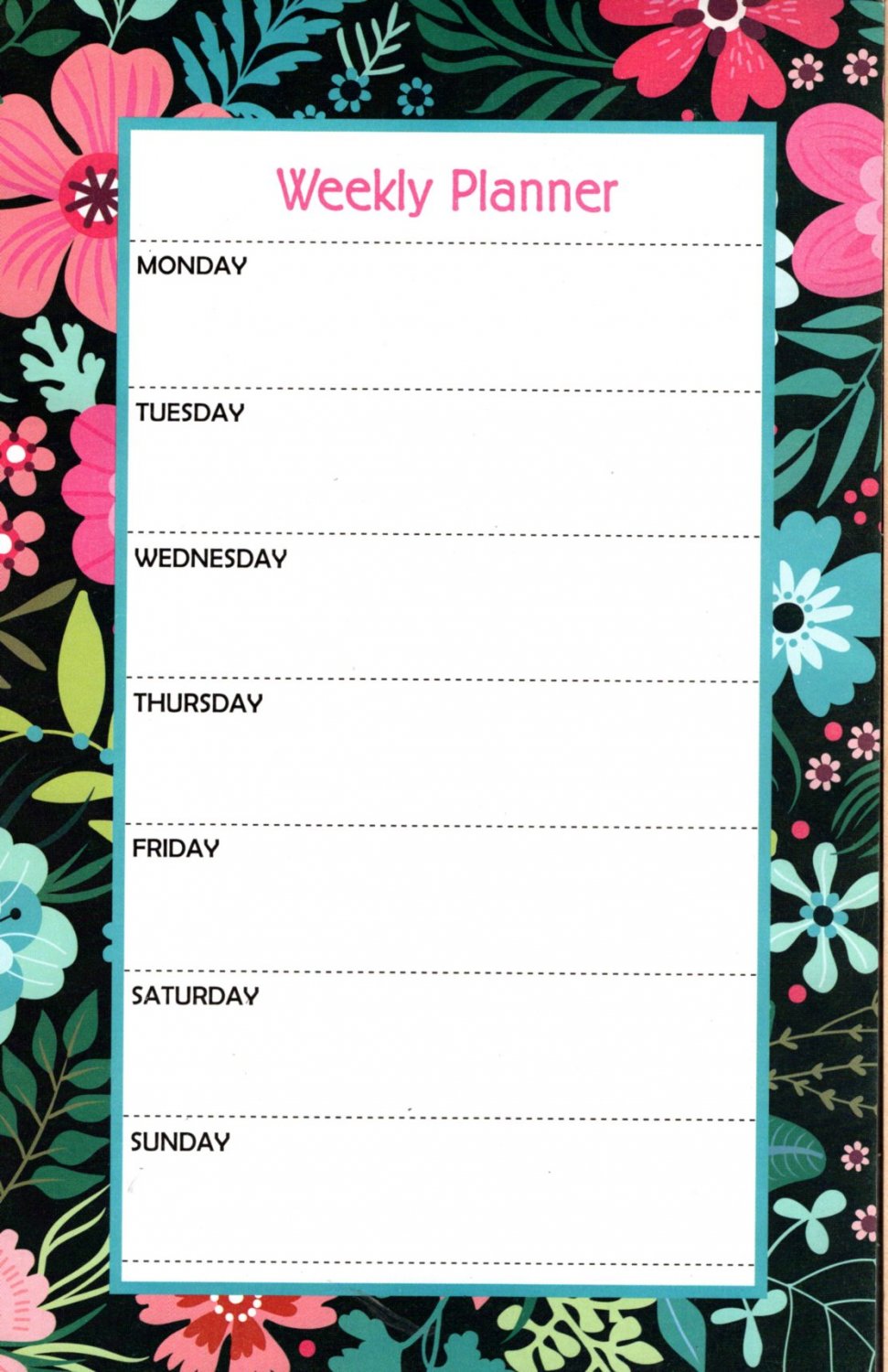Desk Pad Weekly Planner Calendar 8.75" X 5.5" - v2