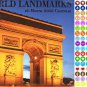 2021 16 Month Wall Calendar - World Landmarks - with 100 Reminder Stickers