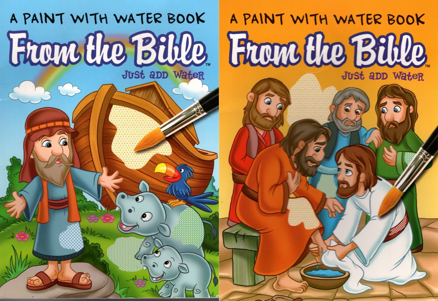 A Paint with Water - Book from the Bible - Just Add Water - Set of 2