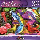 Colorful Song Birds & Birdhouse with Roses by Sergio Botero - 300 Pieces Jigsaw Puzzle