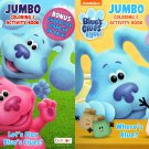 Jumbo Coloring & Activity Book - Where's Blue? and Let's Play Blue's Clues! (Set of 2 Books)